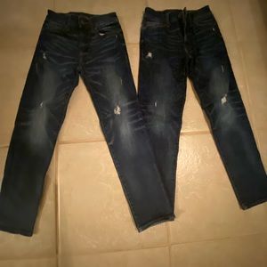 American Eagle 26x28 Distressed Skinny Jeans